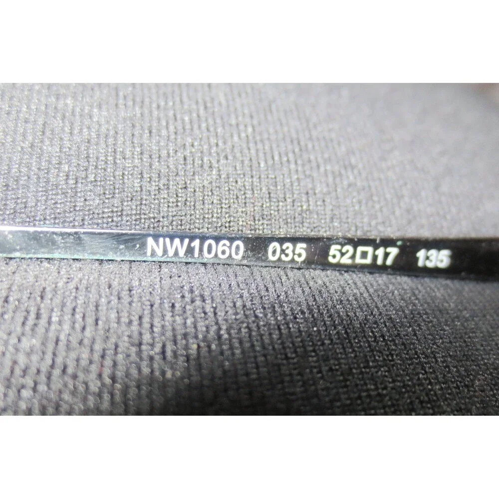 Nine West NW1060 035 Gunmetal Leopard Semi Rimless Oval Eyeglasses 52-17-135